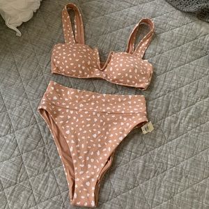 Aerie pique high cut bikini